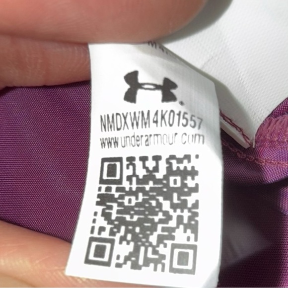 UNDER ARMOUR Women's Storm Iridescent Woven Graphic Warm-up Top - M Purple - Picture 8 of 16